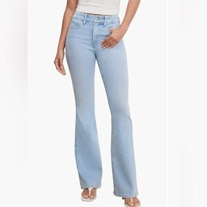 Good American Soft-Tech Good Legs Flare Jeans